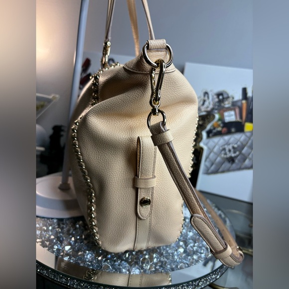 Coach 2014 Apricot whipstitch leather Prairie Satchel NWT - Picture 9 of 16